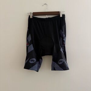 Sponeed Black Polka Dot Padded Bike Cycling Shorts Men US XL